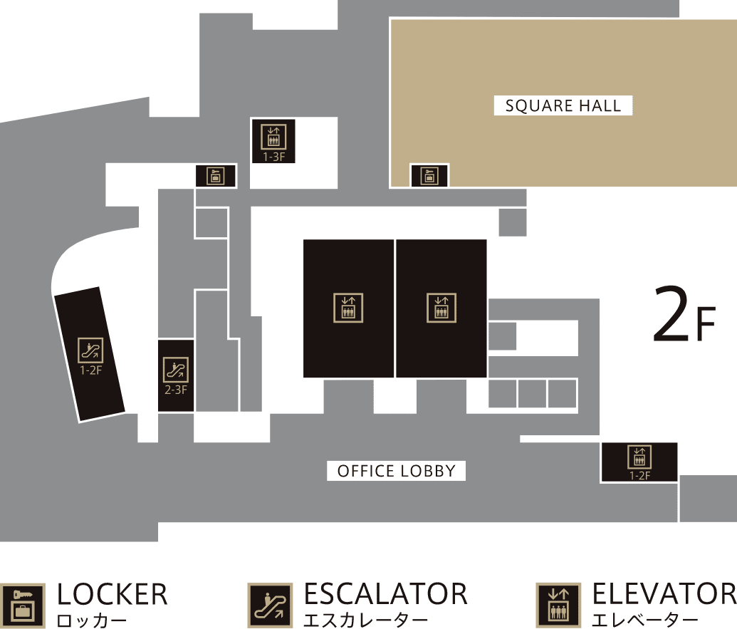 SQUARE HALL 会場の位置と概要