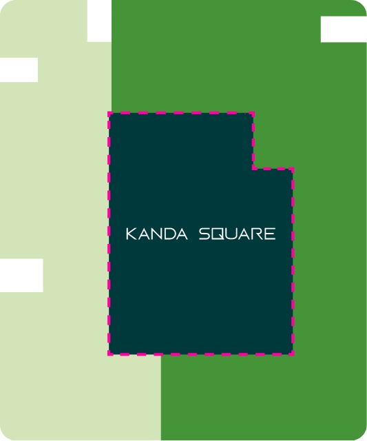 イーストエリアの地図